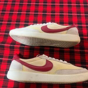Nike kill shot Cream and Red Casual Sneakers
